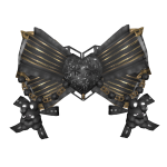 Dark Doll Gothic Heart Bow