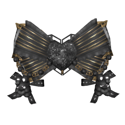 Dark Doll Gothic Heart Bow