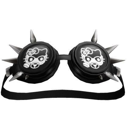 Toxic Kitty Steampunk Goggles Black&White