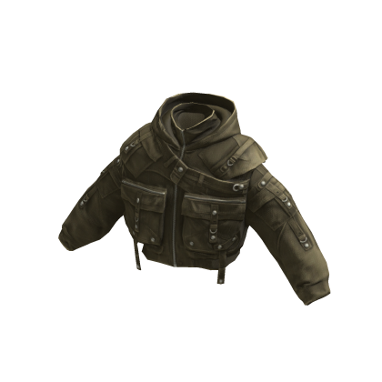 Layered Street Techwear Jacket Army Green