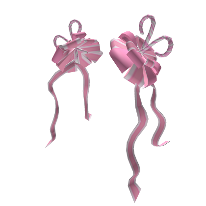 Candycane Hair Bows in Pink