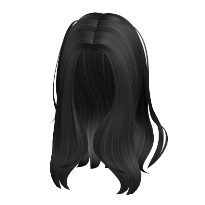 Half-Up Half-Down Adorable Twintails in Black Roblox item