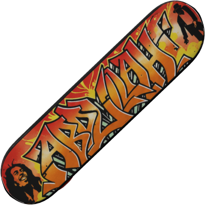 Graffiti Skateboard Deck (Orange)