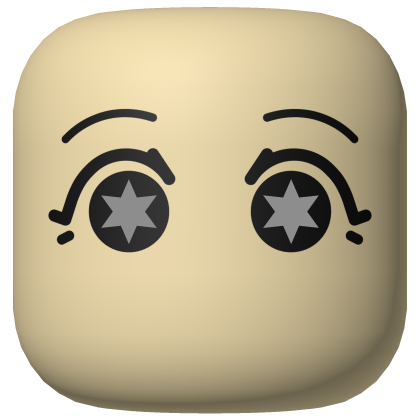 (Colorable) Chibi Star Eyes Face Roblox item