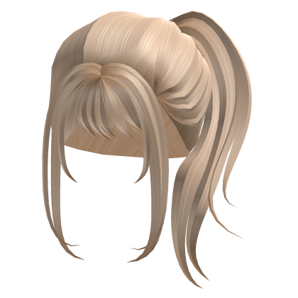 Blonde Y2K Messy Side High Ponytail Girl Hair Roblox item