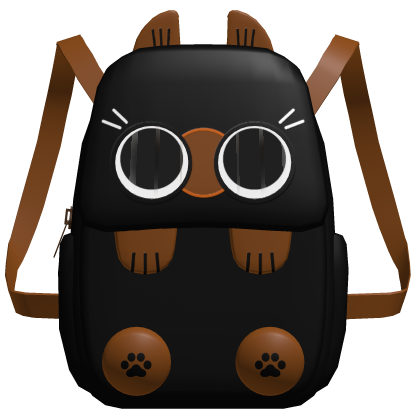 Black Cat Backpack w/ Following Eyes 3.0 Roblox item