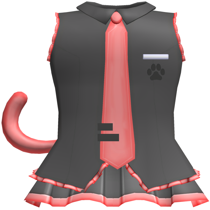 🎵 Teto cat neko kitty vocaloid dress