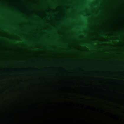 Green Clouds Skybox! Cloudy Sky Landscape