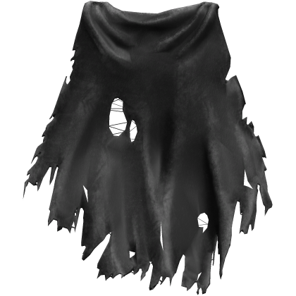 Black Old Torn Ripped Traveler Cape V2