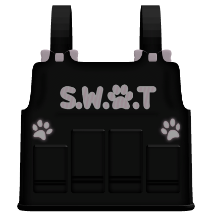 swat vest with paws and bows thumbnail