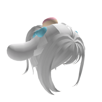 ♡ │ Adorable Cinnamoroll White Ponytail Hair ꒱ Roblox item