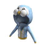 Vintage Festive Kigurumi Hoodie | Blue Penguin