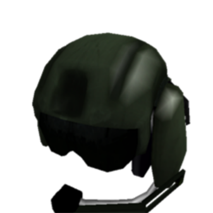 black helicoptor pilot head gear Roblox decal