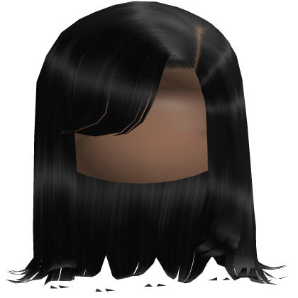 𝓭 Layered Medium Length w/ Side Bangs (Black)
