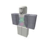 Pastel Starburst Top with Gray Jacket