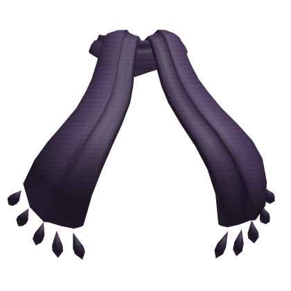 Long Purple Lined Scarf