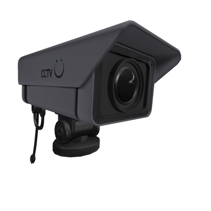 CCTV Camera on Shoulder - Dark Grey (1.0)