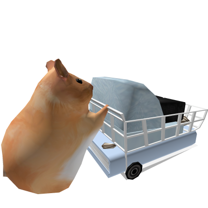 Giant Hamster shopping cart