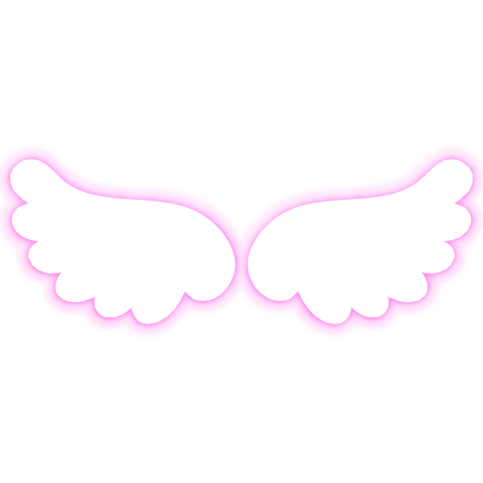 [ GLOWING ] Pink Angel Wings
