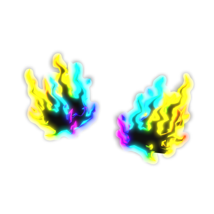 Cartoony Rainbow Fists Aura [GLOWING]