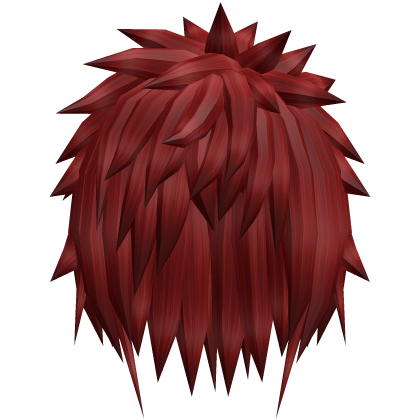 red extreme spiky emo vkei anime boy hair