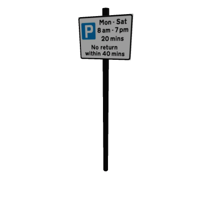 UK Parking Sign