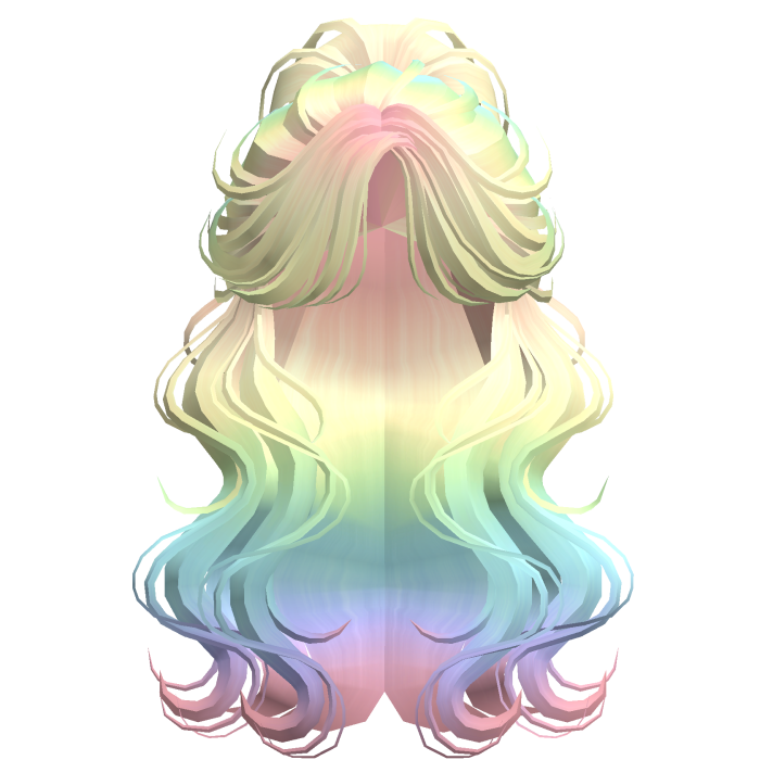 Crimped Wavy Empress Ponytail Mermaid Ombre