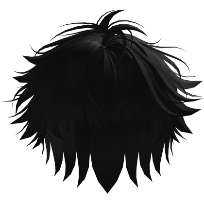 Cute Y2K Black Emo Hair