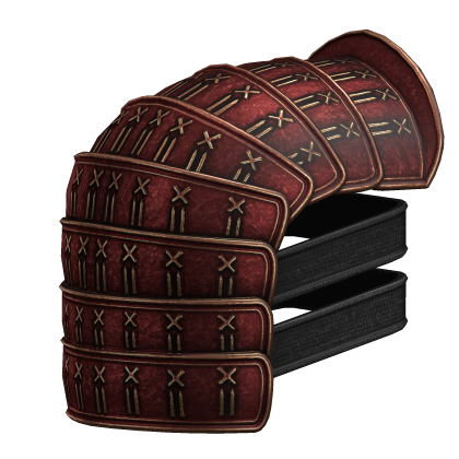 Red & Gold Samurai Pauldron - Right Roblox item