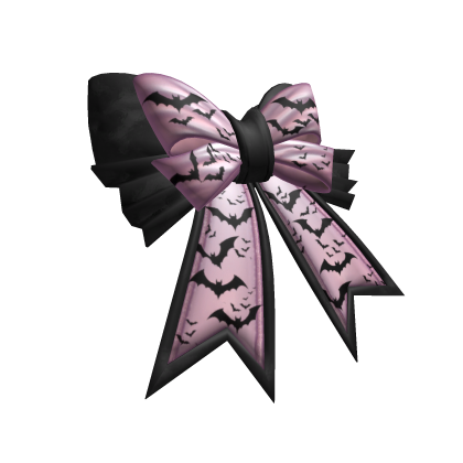 Halloween bow hairclip [Black/Pink]
