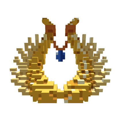 8-Bit Gold Dragon Horns