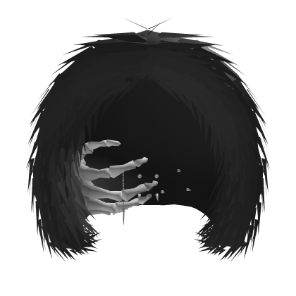 Grunge Skeleton Winter Hood - Black Roblox item