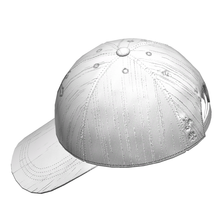 Y2k Streetwear Backwards Cross Cap white