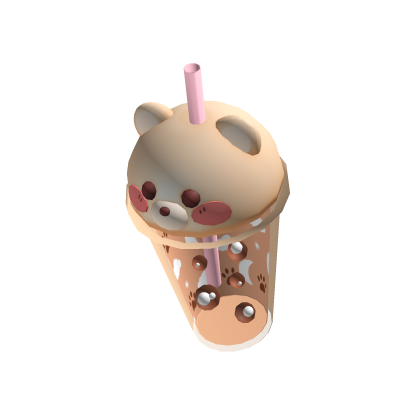Cute Brown Bear Boba In Hand thumbnail