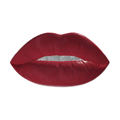 Big Red Girl Lipstick Lips