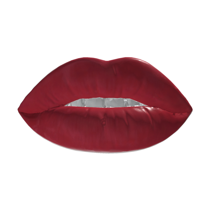 Big Red Girl Lipstick Lips