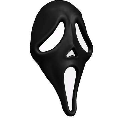 Screaming Black Ghostface Mask [LEFT SIDE] Roblox item