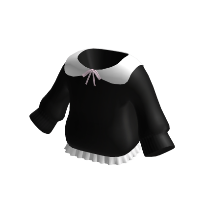 (black) back to school - collar sweater 3.0