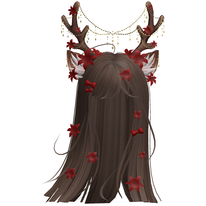 Ethereal Christmas Fairy Fawn Hair w/ Antlers