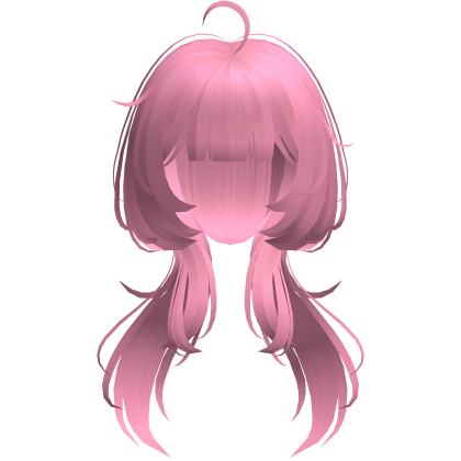 pink cute jellyfish cut low pigatails