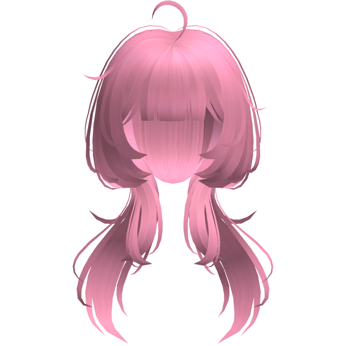 pink cute jellyfish cut low pigatails