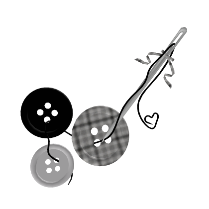 Black Button & Thread ♡ Roblox item