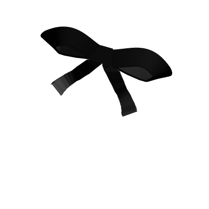 ♡ Black bow ribbon Roblox item