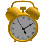 Right Shoulder Golden Clock