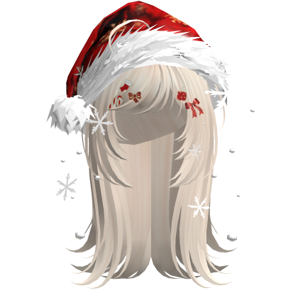 Cute Christmas Straight Hair (Yellow) Roblox item