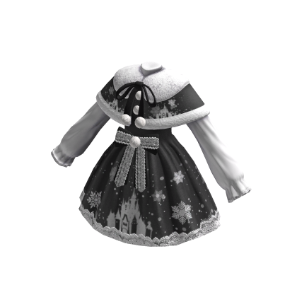 🍀Cute Winter Dress Outfit (Black)