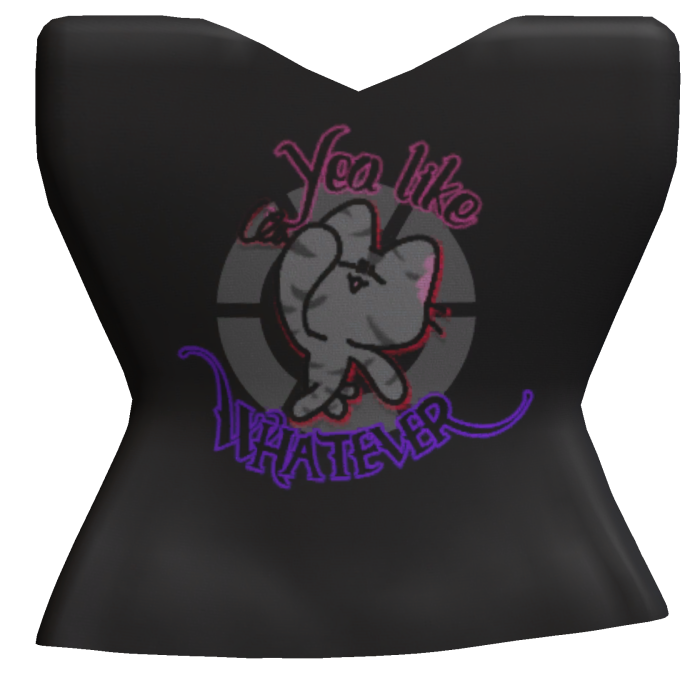 (R6) Black Whatever t-shirt