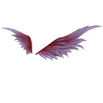Crimsyn & Lavender Gradient Crow Wings (Red Pink)