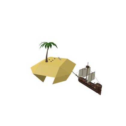 isla con barco