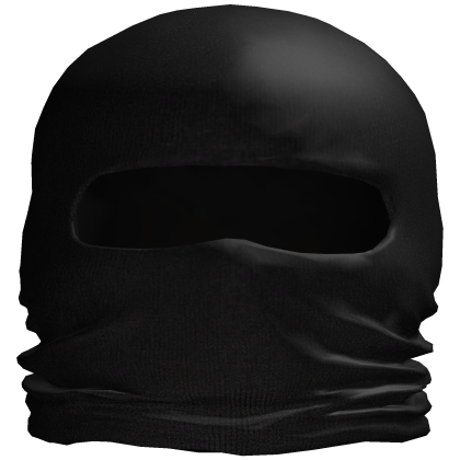 Black balaclava mask Roblox item